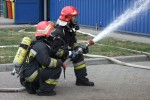 Ćwiczenia Państwowej Straży Pożarnej i Centralnej Szkoły Państwowej Straży Pożarnej w Częstochowie